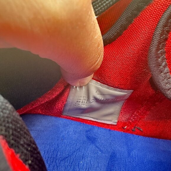 Nike Lebron 19 Low Bred Men Size 11.5 DH1270 001 Black White Red Training Shoes - Picture 11 of 12